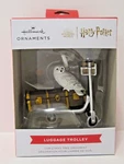Hallmark Ornament 2024 Harry Potter Luggage Trolley With Hedwig New B38. Fixed Price $14.99.