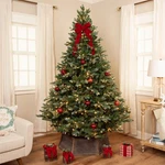 Northlight Real Touch Pre-lit Full Blue Spruce Artificial Christmas Tree 9'. Fixed Price $1414.49.