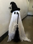 New Box Pottery Barn Lit Ghost Witch Halloween Indoor/outdoor Decor Sold Out!. Fixed Price $324.99.