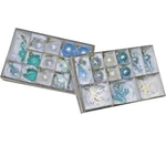 Hgtv Home Collection Set Of 24 Glass Christmas By The Sea Ornaments New. Fixed Price $69.00.
