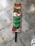 Stocking Full Of Toy Christmas Yard Art Sign Impact Plastics Vtg. Fixed Price $24.00.