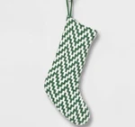 New 20" Fuzzy Knit Chevron Christmas Stocking - Wondershop. Fixed Price $19.92.