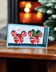 Disney Mickey & Minnie Mouse Ears Salt Pepper Shakers Christmas Ceramic Nos Mip. Fixed Price $15.99.