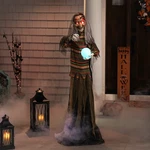 Northlight Lighted Standing Fortune Telling Witch Magic Ball Halloween Decor. Fixed Price $107.49.