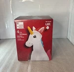 Christmas Home Accents Holiday 4.5 Ft Led Unicorn Airblown Inflatable Nib Used. Fixed Price $40.00.