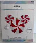 Disney 15" Hanging Mickey Mouse Peppermint Led Light Christmas Holiday New Nib. Fixed Price $32.99.