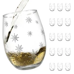Banberry Designs Stemless Wine Glasses - Snowflake Set Of 16. Fixed Price $126.93.
