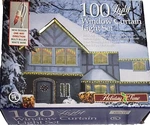 100 Curtain Set Multicolor Lights White Wire/ 6" Lighted Length. Fixed Price $8.00.
