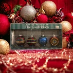 Vintage Boston Warehouse Christmas Luster Ornaments Place Card Holders 4 Pack. Fixed Price $8.01.
