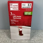 Hanging Plaid Stocking 3.5 Ft Inflatable Christmas Airblown Led Home Accents. Fixed Price $26.95.