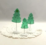 Department Dept 56 Accessory 3 Candy Corn Christmas Tree Polyresin Holiday Star. Fixed Price $18.95.