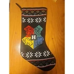 Harry Potter Hogwarts Christmas Stocking Gryffindor Hufflepuff Ravenclaw Slyther. Fixed Price $7.88.