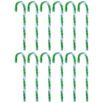 Northlight 12CT Green White Twist Candy Cane Christmas Ornaments 6". Fixed Price $11.49.