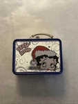 Betty Boop Collectors Christmas Tv Blue Mini Tin Lunch Box Totes Vandor Vintage. Fixed Price $7.64.