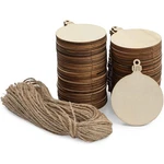Bright Creations 80 Pack Unfinished Wood Circle Christmas Tree Ornaments For. Fixed Price $16.99.