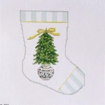 Trim The Tree Ornament Canvas Bauble Stockings - Dogwood Hill By Holly Hollon. Fixed Price $70.00.