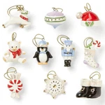 Lenox China Christmas Memories Mini Ornaments - 10 Piece Set N/o. Fixed Price $49.99.