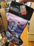 Star Wars The Mandalorian Christmas Stocking, 19", By Kurt Adler. Fixed Price $14.99.