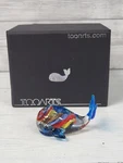 Tooarts Colorful Whale Sculpture Glass Figurine Ornament Hand Blown. Ps. Fixed Price $24.54.