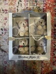 New Reed Vintage 1980S Christmas Bear Napkin Rings Set Of 4 Hat Scarf Teddy. Fixed Price $19.99.