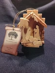 Earthwood Nativity Scene Made In Bethlehem Israel Olive. Fixed Price $9.99.