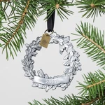 Wreath Holiday Ornament 2017 Pewter Silver - Hearth & Hand With Magnolia Xmas. Fixed Price $6.15.