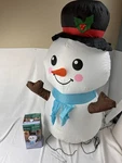 Gemmy Holiday Living Airblown Inflatable 3.5' Snowman With Top Hat #5286250. Fixed Price $17.99.