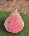 Antique Victorian Pear Blown Glass Christmas Ornament Sparkling Sugar Glitter. Fixed Price $89.00.