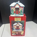 Vintage Hallmark Holiday House Stocking Hanger With Lights Working. Fixed Price $19.99.