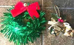 Christmas Gift Bag/box Ornament Add Ons Lot Of 2. Fixed Price $5.95.