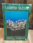 New Lighted Sleigh Mini Lite Sculpture Christmas 35 Bright Set 11" Indoor. Fixed Price $16.95.