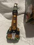 Old World Christmas Blown Glass Currituck Lighthouse 5 High. Fixed Price $17.99.