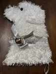 Hearth Hounds White Poodle Dog Puppy Christmas Stocking With Jingle Bell 13". Fixed Price $19.99.