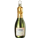 Inge Vogue Prosecco Wine Bottle German Glass Christmas Ornament. Fixed Price $42.98.