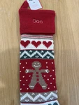 Pottery Barn Fair Isle Knit Gingerbread Christmas Stocking Monogram Dad Red. Fixed Price $19.00.