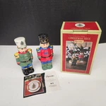 Spode Christmas Tree Nutcrackers Salt & Pepper Shaker Set Nib. Fixed Price $24.99.