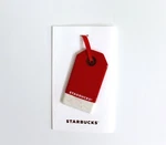 Starbucks 2017 Holiday Red Joyfull Tag Flat Ceramic Ornament Nwt. Fixed Price $16.20.