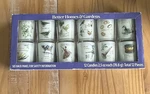 2017 Better Homes & Gardens 12 Days Of Christmas Glass Votive Candle Set Nos. Fixed Price $39.98.