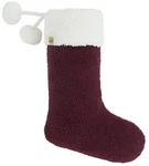 Ugg Christmas Stocking Sherpa Large 21" Pompom Cabernet New. Fixed Price $24.99.