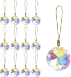 12 Pcs Crystal Glass Christmas Balls Ornaments, 1.18 Mini Round Prism Flower. Fixed Price $8.99.