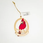 Chemart Cardinal Brass Christmas Ornament Williamsburg Va Red Bird New Tag Decor. Fixed Price $14.99.