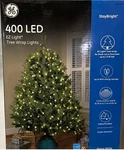 Ge Staybright 400 Led Christmas Tree Wrap Lights Warm White, Inside + Outside. Fixed Price $33.99.