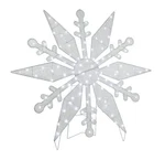4' Lighted Led White Christmas Snowflake Sculpture Indoor Outdoor Holiday Decor. Fixed Price $175.74.