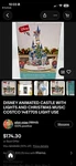 Disney Animated Castle With Lights And Christmas Music Costco 1487705 Use. Fixed Price $105.00.