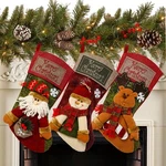 Sunnyglade 3PCS 18" Christmas Classic Large Stockings Santa, Snowman.... Fixed Price $27.26.