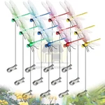 12 Fake Dragonfly Clips For Outdoors 3D Garden Decor. Fixed Price $11.99.