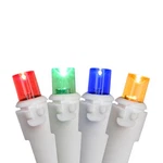 Northlight Set Of 50 Multi-color Led Wide Angle Christmas White Wire. Fixed Price $17.49.