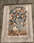 Home Is Where Love Grows Wall Hanging By Heritage Lace, Nos W/tag, Metal Hanger. Fixed Price $8.99.