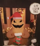 Boogie Inflatable 5' Nightmare Before Christmas Gemmy Free Shipping Nib. Fixed Price $32.72.
