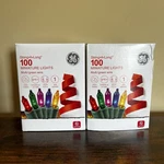 2 Pack New 100PK Ge Miniature Lights String Long Traditional Multi-color. Fixed Price $25.99.
